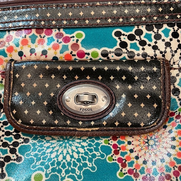 Fossil Key-Per Small Crossbody Bag Purse With Adjustable Strap Coated Ca… - Picture 5 of 6